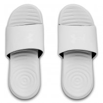 Under Armour Womens UA Ansa Fixed Slides - White - 8