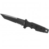 Smith & Wesson SW7S Fixed Blade Serrated Tanto - Black