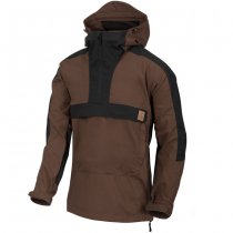 Helikon Woodsman Anorak Jacket - Earth Brown / Black B - L