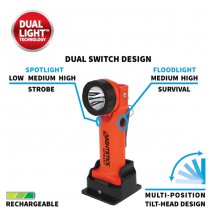 Nightstick INTRANT Intrinsically Safe Dual-Light Angle Light Li-Ion - Red