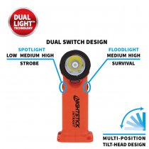 Nightstick INTRANT Intrinsically Safe Dual-Light Angle Light 3 AA - Red