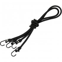 M-Tac Elastic Hook Cords 2pcs - Black