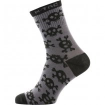 M-Tac Lightweight Socks Pirate Skull Mk.3 Dark Grey 43-46