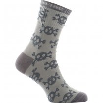 M-Tac Lightweight Socks Pirate Skull Mk.3 Light Grey 39-42