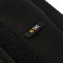 M-Tac Tactical Fleece Watch Cap Beanie & Patch Panel - Black - S