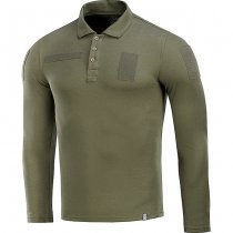 M-Tac Tactical Polo Shirt Long Sleeve 65/35 - Army Olive - 3XL