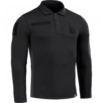 M-Tac Tactical Polo Shirt Long Sleeve 65/35 - Black - M