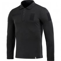 M-Tac Tactical Polo Shirt Long Sleeve 65/35 - Black - XS