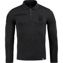 M-Tac Tactical Polo Shirt Long Sleeve 65/35 - Black - XS