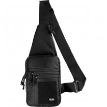 M-Tac Tactical Shoulder Bag Chest Sling Pack & Velcro - Black