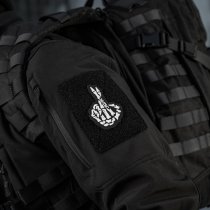 M-Tac Crossed Fingers Embroidery Patch - Black