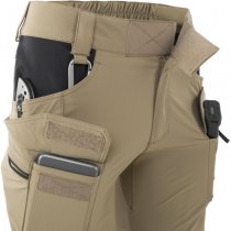 Helikon Women's OTS Outdoor Tactical Shorts 8.5 - Khaki / Black - S