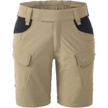 Helikon Women's OTS Outdoor Tactical Shorts 8.5 - Black / Shadow Grey - 3XL