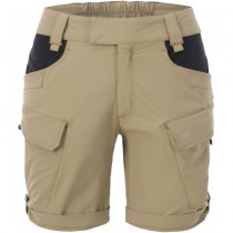 Helikon Women's OTS Outdoor Tactical Shorts 8.5 - Black / Shadow Grey - 3XL