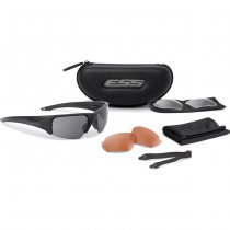 ESS Crowbar Tactical Sunglasses Clear / Smoke / Copper Subdued Logo - Black