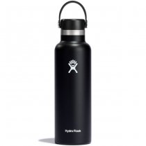 Hydro Flask Standard Mouth Insulated Water Bottle & Flex Cap 21oz - Black